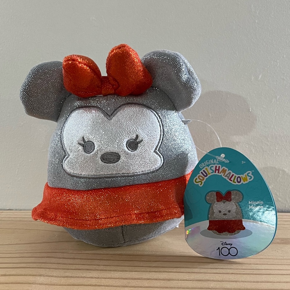 New Minnie Mouse Squishmallow Plush Disney 100 Anniversary 5”